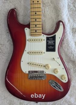 Fender Player II Stratocaster guitar, Maple Fingerboard, Aged Cherry Burst -MIM