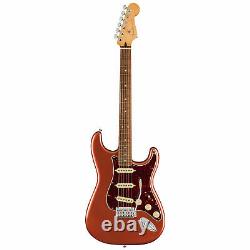 Fender Player Plus Stratocaster, Pau Ferro, Aged Candy Apple Red EG Open Box