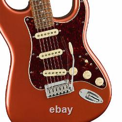 Fender Player Plus Stratocaster, Pau Ferro, Aged Candy Apple Red EG Open Box