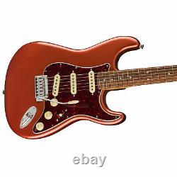 Fender Player Plus Stratocaster, Pau Ferro, Aged Candy Apple Red EG Open Box