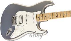 Fender Player Stratocaster HSS Electric Guitar, Silver, Maple Fingerboard