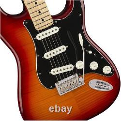 Fender Player Stratocaster Plus Top Electric Guitar, Aged Cherry Burst