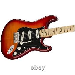 Fender Player Stratocaster Plus Top Electric Guitar, Aged Cherry Burst
