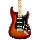 Fender Player Stratocaster Plus Top Maple Fingerboard Guitar Aged Cherry Burst