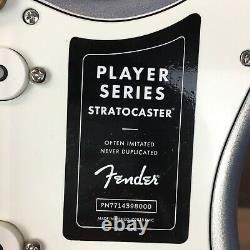 Fender Player Stratocaster Silver with Pau Ferro, NEW IN BOX, Free Ship, 087