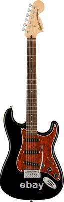 Fender Squier Affinity Stratocaster Black Limited Edition Tortoise Shell Pickg