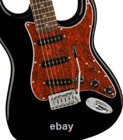 Fender Squier Affinity Stratocaster Black Limited Edition Tortoise Shell Pickg