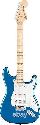 Fender Squier Affinity Stratocaster Bundle, Lake Placid Blue, Frontman 10G Amp, Gig