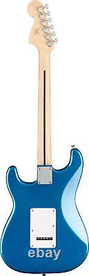 Fender Squier Affinity Stratocaster Bundle, Lake Placid Blue, Frontman 10G Amp, Gig