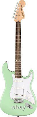 Fender Squier Affinity Stratocaster Bundle, Surf Green, Frontman 10G Amp, Gig Bag