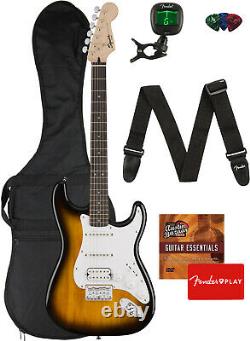 Fender Squier Bullet Stratocaster HSS Hard Tail Brown Sunburst with Gig Bag