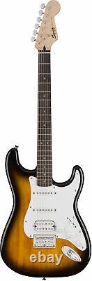 Fender Squier Bullet Stratocaster HSS Hard Tail Brown Sunburst with Gig Bag