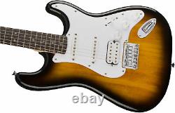 Fender Squier Bullet Stratocaster HSS Hard Tail Brown Sunburst with Gig Bag