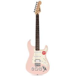 Fender Squier Bullet Stratocaster HT Hard Tail HSS Electric Guitar Shell Pink