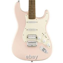 Fender Squier Bullet Stratocaster HT Hard Tail HSS Electric Guitar Shell Pink