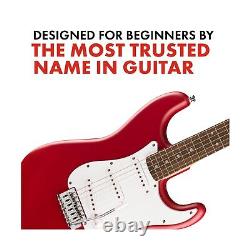 Fender Squier Debut Series Stratocaster Electric Guitar, Beginner Guitar, wit