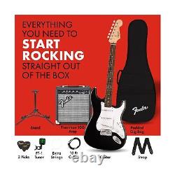 Fender Squier Debut Series Stratocaster Electric Guitar Kit, Beginner Guitar