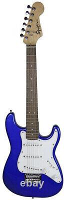 Fender Squier Mini Strat Electric Guitar Imperial Blue with Amplifier