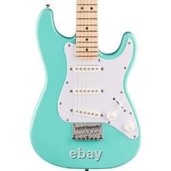 Fender Squier Mini Stratocaster Electric Guitar, Sea Foam Green, Maple Fingerboa