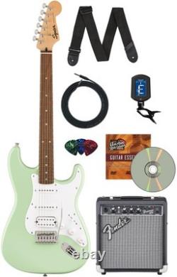 Fender Squier Sonic Stratocaster HSS Surf Green with Frontman 10G Amplifier