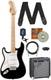 Fender Squier Sonic Stratocaster, Left Handed Black With Frontman 10g Amp