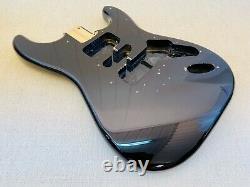 Fender Squier Strat Hardtail Stratocaster Black Body Electric Guitar Ht Fat