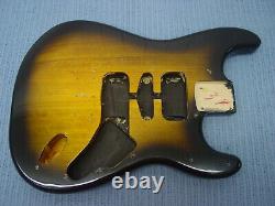 Fender Squier Strat Hardtail Stratocaster Brown Sunburst Body Electric Guitar Ht