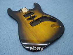 Fender Squier Strat Hardtail Stratocaster Brown Sunburst Body Electric Guitar Ht