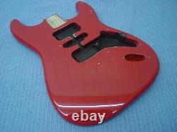 Fender Squier Strat Hardtail Stratocaster Fiesta Red Body Electric Guitar Ht Fat