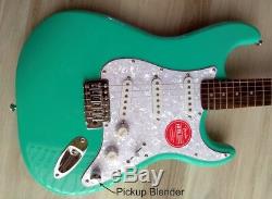 Fender Squier Stratocaster Guitar Turbo+ SSS with Blender MOD Seafoam Strat NEW