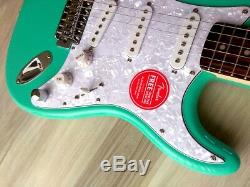 Fender Squier Stratocaster Guitar Turbo+ SSS with Blender MOD Seafoam Strat NEW