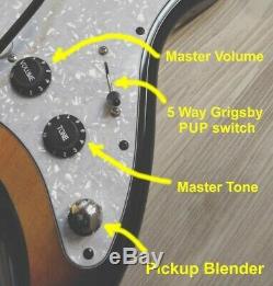 Fender Squier Stratocaster Guitar TurboCharged withBlender MOD Sunburst Strat SSS