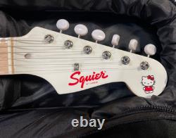 Fender Squier x Hello Kitty Stratocaster Electric Guitar White New with Bag