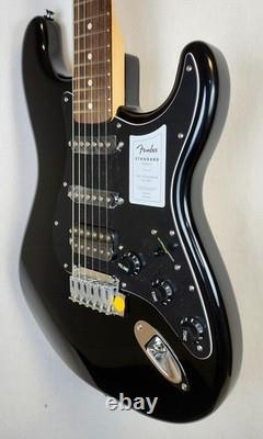 Fender Standard HSS Stratocaster Electric Guitar Laurel Fingerboard, Black Pickg