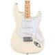 Fender Standard Stratocaster Electric Guitar Maple Fingerboard White Pickgua