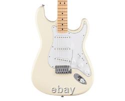 Fender Standard Stratocaster Electric Guitar Olympic White withMaple FB