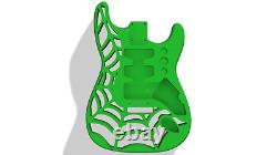 Fender Stratocaster Body 3D Printed Spiderweb