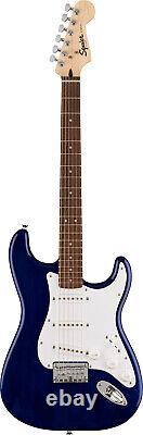 Fender Stratocaster HT, White Pickguard Transparent Blue with Frontman 10G Amp