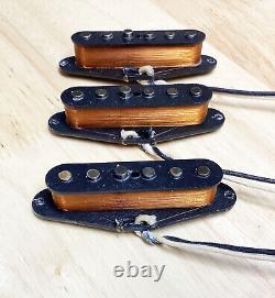 Fender Stratocaster Hand Wound Pickups Jalapeno Poppers Lacquer Potted