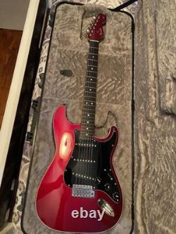 Fender Stratocaster MIJ Electric Guitar 2015 Red with Fender Deluxe Hard Case