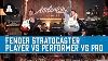 Fender Stratocaster Player Vs Performer Vs Professional What Are The Differences