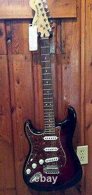 Fender Stratocaster Squire Standard Lh Left Handed Red Burst Electric Guitar