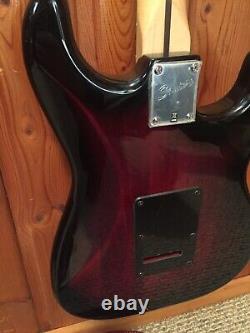 Fender Stratocaster Squire Standard Lh Left Handed Red Burst Electric Guitar
