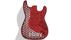 Fender Stratocaster Style Custom Hardtail Body 3D Printed Hexagon