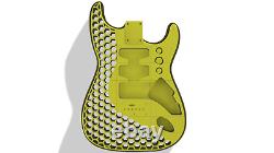 Fender Stratocaster Style Custom Hardtail Body 3D Printed Hexagon