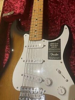 Fender USA American Original 50s Stratocaster, 2 Tone Sunburst, Maple And Case