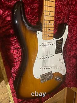 Fender USA American Original 50s Stratocaster, 2 Tone Sunburst, Maple And Case