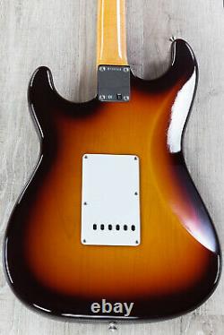 Fender Vintage Custom 1959 Stratocaster NOS Guitar, Chocolate 3-Color Sunburst