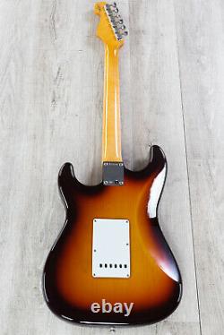 Fender Vintage Custom 1959 Stratocaster NOS Guitar, Chocolate 3-Color Sunburst