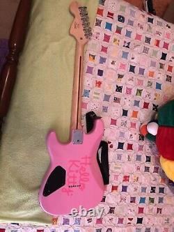 Fender squire stratocaster affinity hello kitty electric guitar